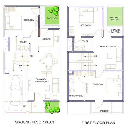 25 Feet By 40 Feet House Plans