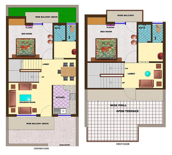 25x40 house plan india