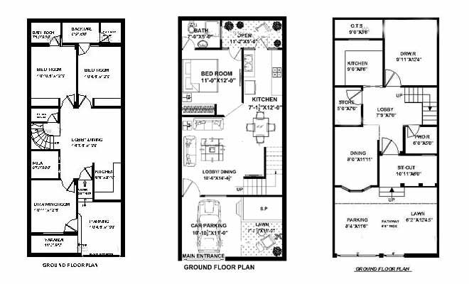 Feet By 45 Feet House Map 100 Gaj Plot House Map Design Best Map Design