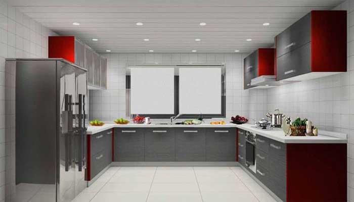 U Shaped Modular Kitchen Design