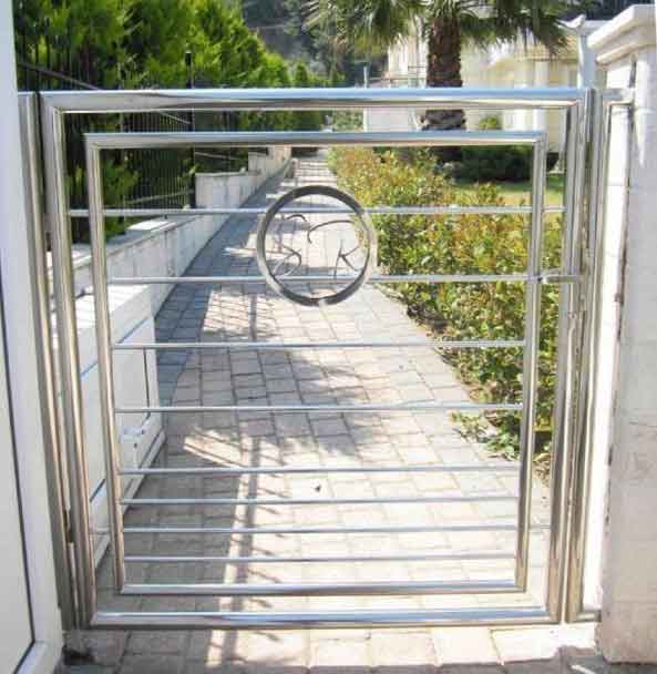 Garden main steel door gate design