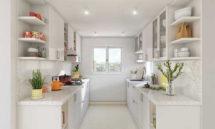 parallel modular kitchen designs photo