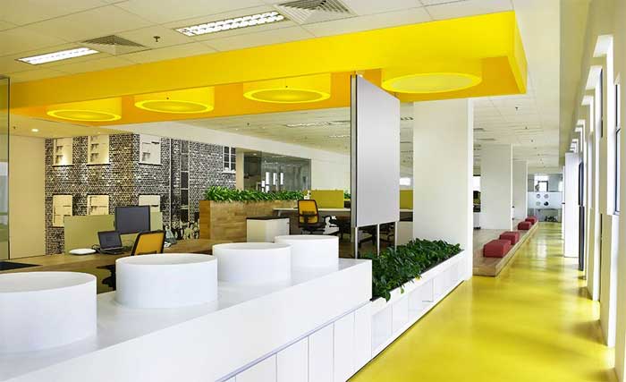 office yellow color vastu