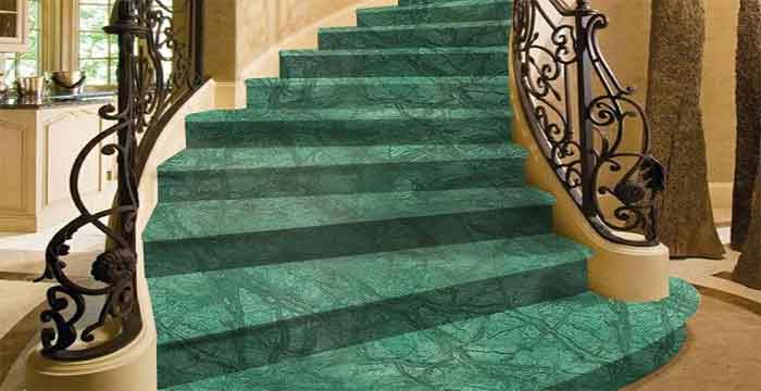 green granite marble flooring
