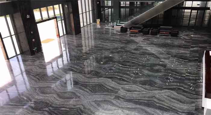marble zebra flooring design