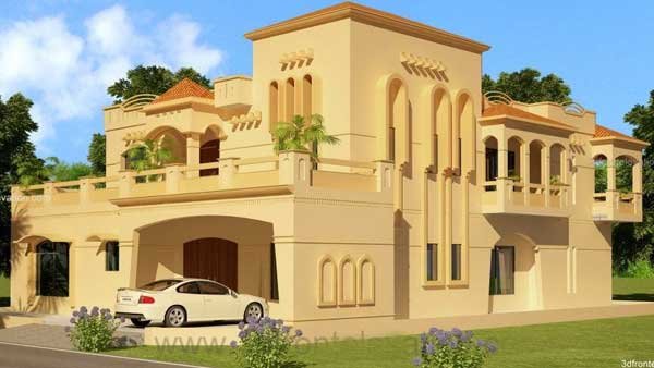 ethnic front elevation design