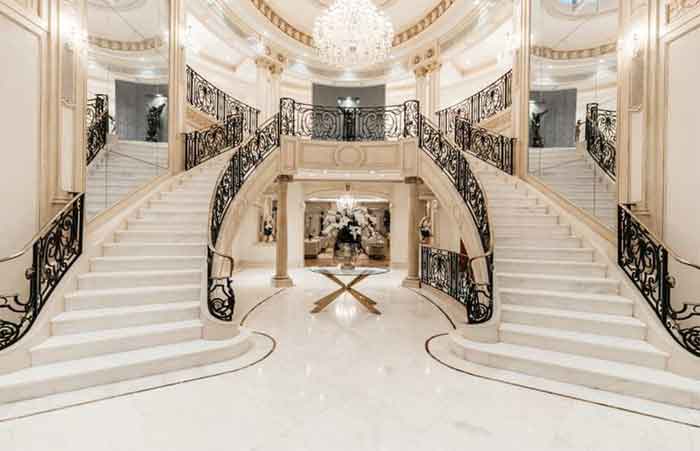 grand double side staircase design
