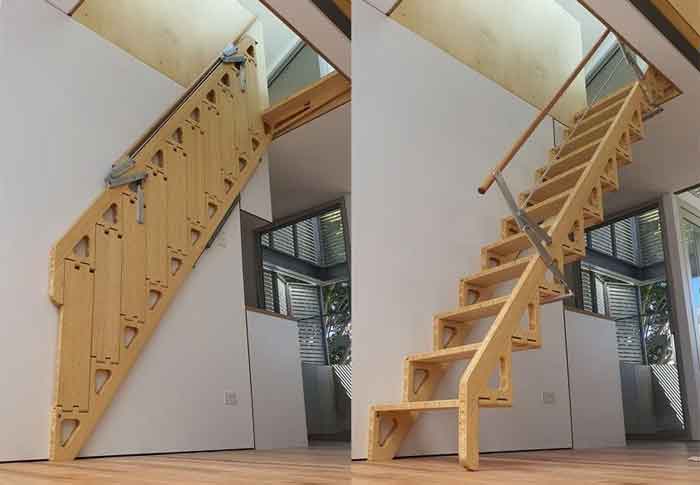 ladder staircase foldable design