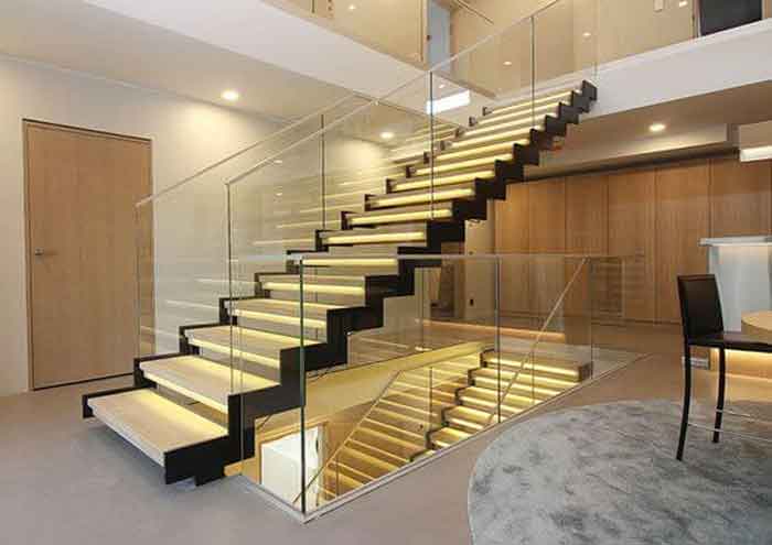LED staircase design ideas