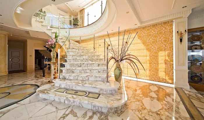 marble staircase design for home