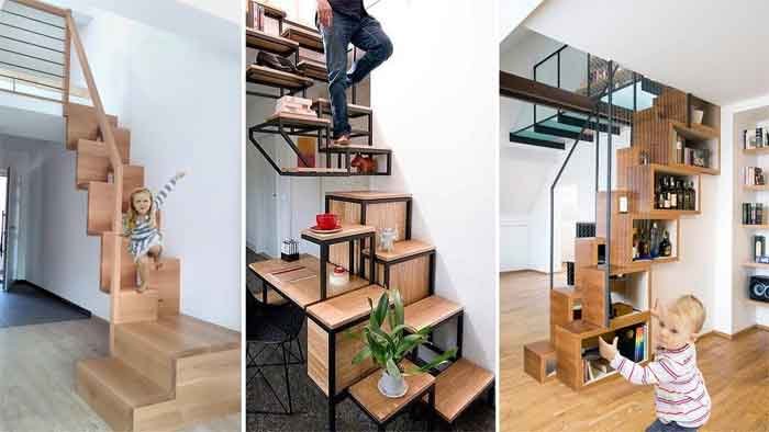 modern space savers staircase design