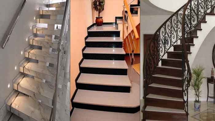 residential granite staircase design