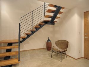 Wood and Metal Staircase