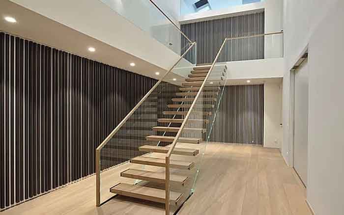 suspended floating staircase design