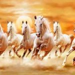 7-white-horses-painting