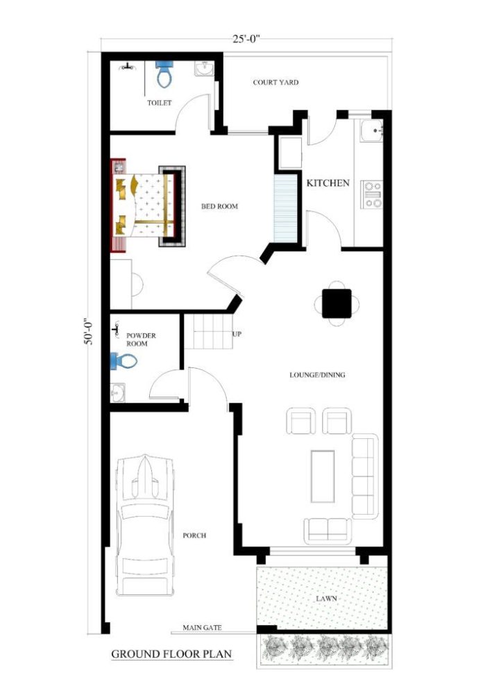 25x50 House Plan East Facing As Per Vastu | House Plan Map