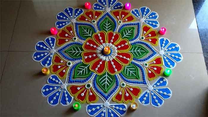 diwali rangoli mandala design