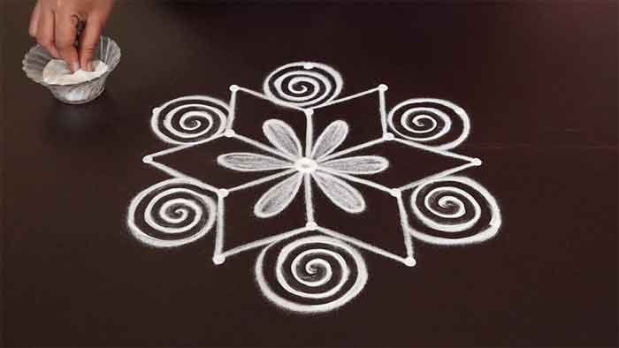 simple rangoli design image