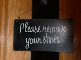 remove your shoes