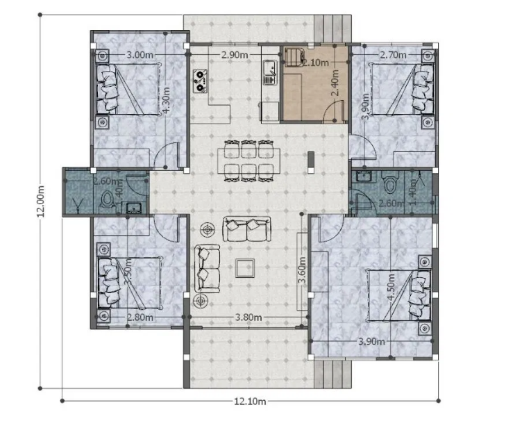 House Plans For 40 X 40 Feet Plot Decorchamp