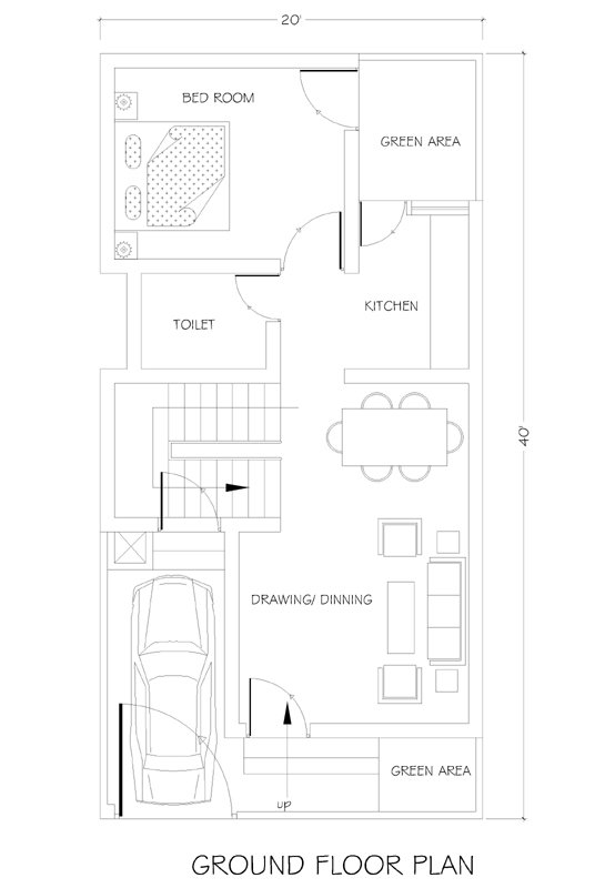 20 Feet x 40 Feet - Double Story