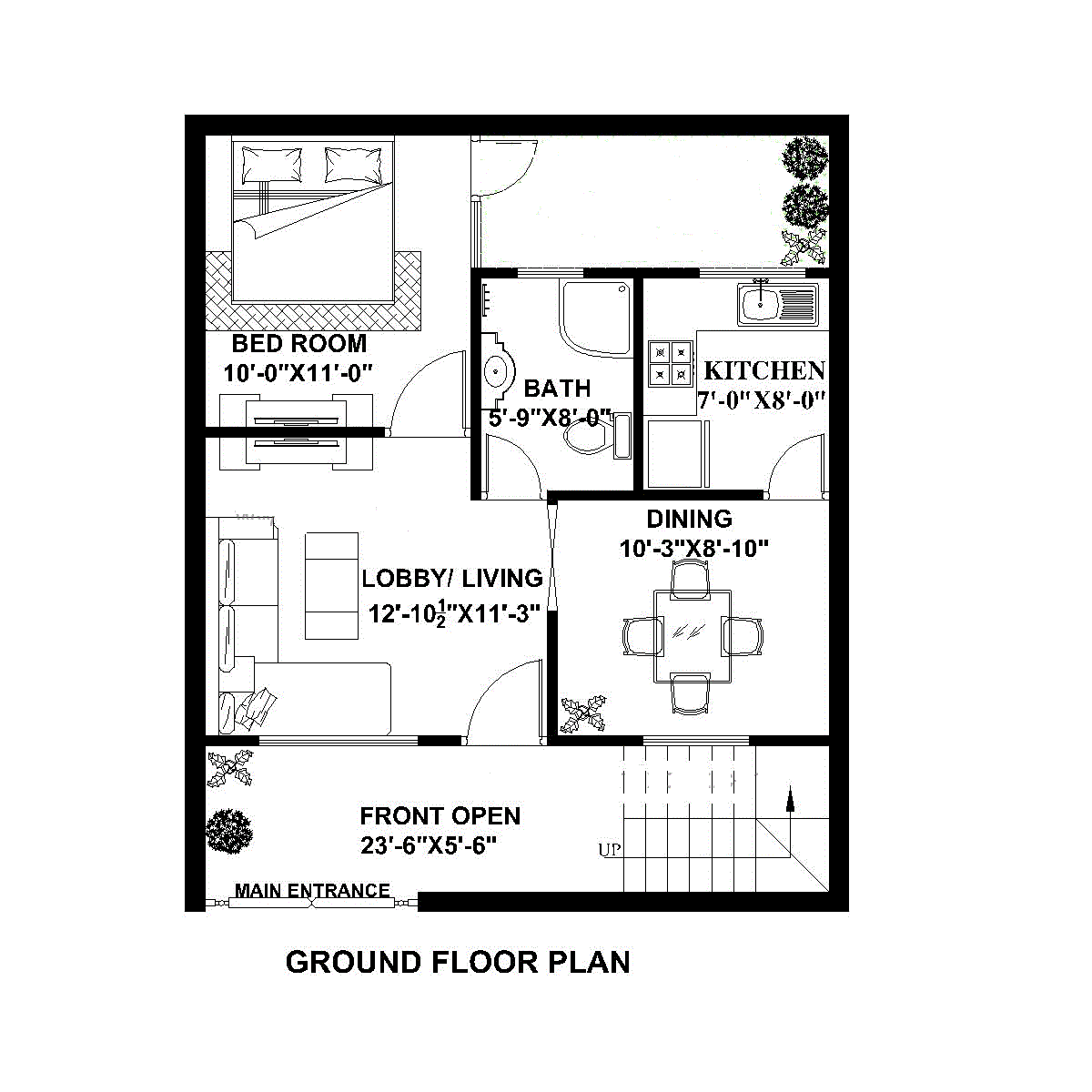 25 x 30 Feet House Plan (Plot Size 83 Square Yards) - DecorChamp - Page 3