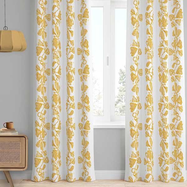 tranquebar phylo floral print curtains