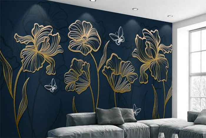 flower texture paint design