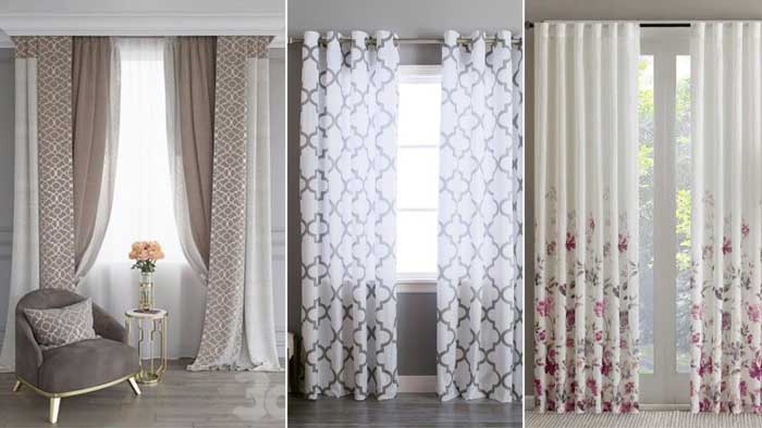geometric patterns curtain designs