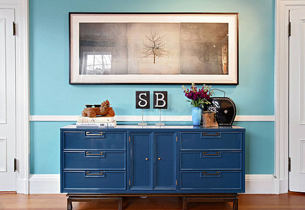 Painting on Credenza