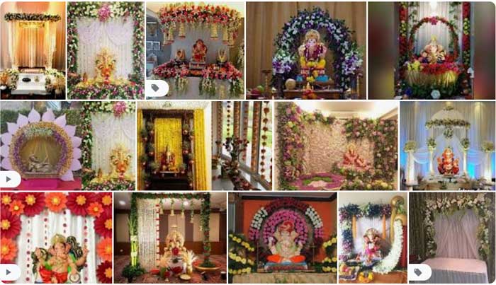 Ganpati Flower Decoration