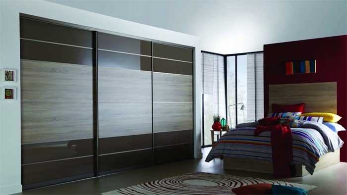 sliding door wall fixed almirah