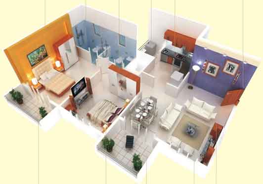 2 Bedroom 2bhk House Plans Indian, Small Underground Parking House Plans Indian