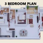 3 Bedroom Indian Style House Map