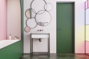 PVC  Bathroom Door Design 