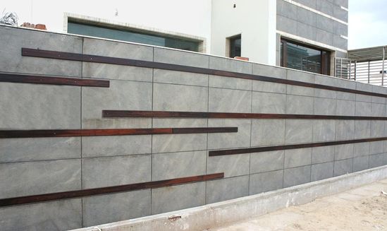 Boundary Walls with Tiles