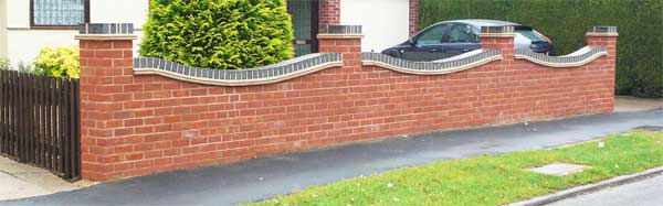 brick boundary wall design