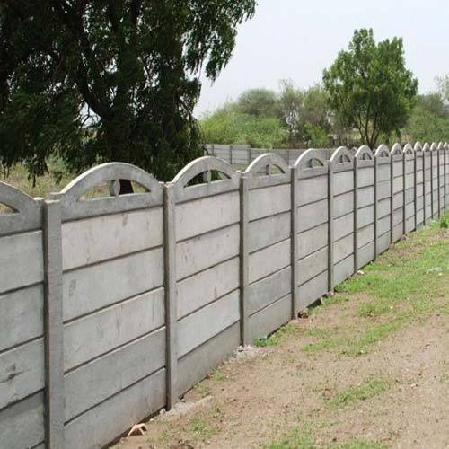 concrete boundary wall design