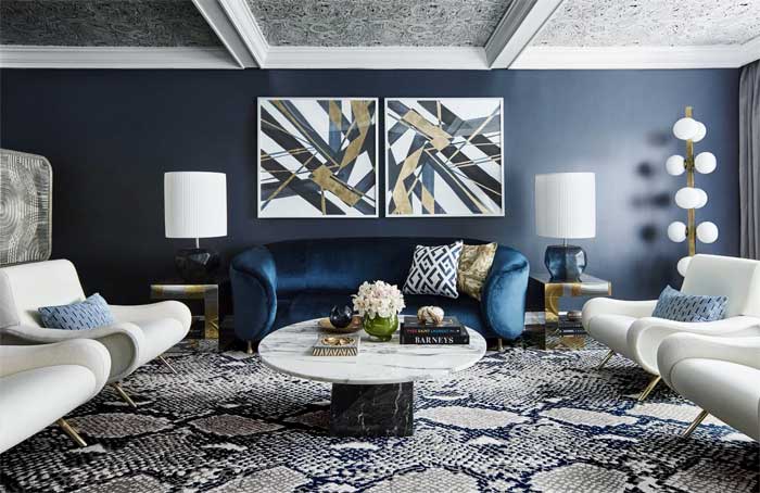 off white navy color scheme for living room
