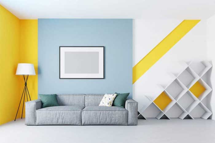 yellow light blue color combination