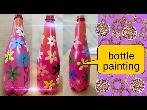flower plastic bottle printing