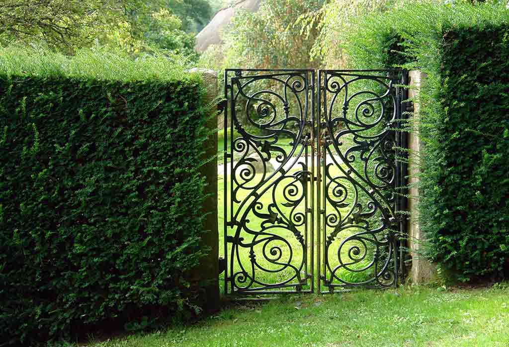 garden main gate in iron design