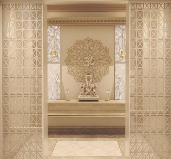 marble jaali mandir design