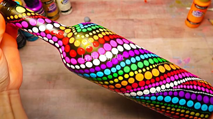 Rainbow Plastic Bottle Printing Ideas