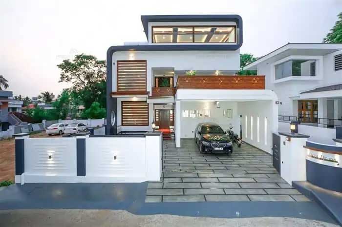 white indigo house colour exterior combination
