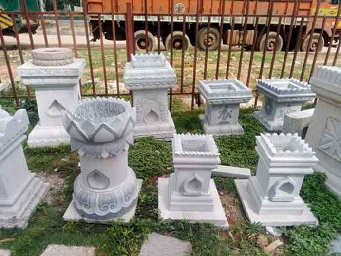 Cement Tulsi Mandir Design