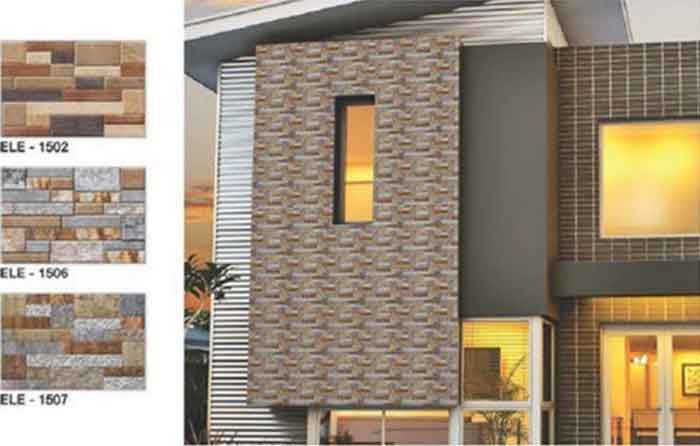 ceramic front wall house elevation tiles designs