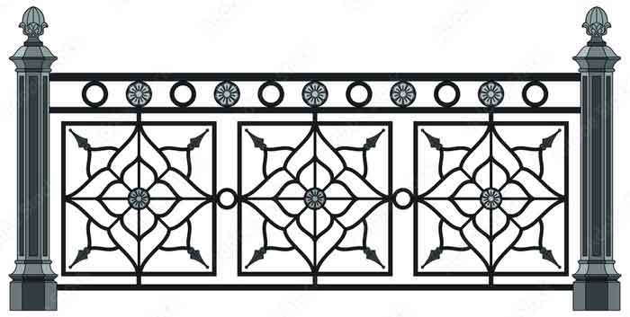 gate type steel railing design