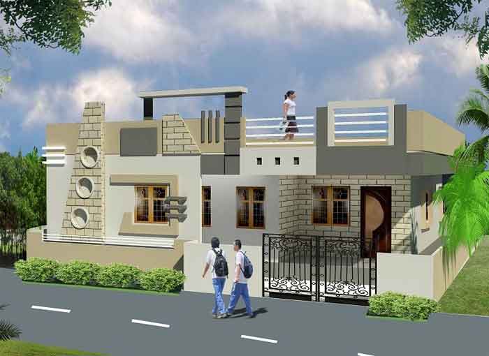 house boundary or compound wall design