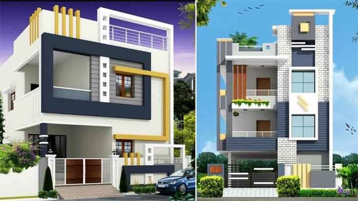 low cost simple front elevation house front designs